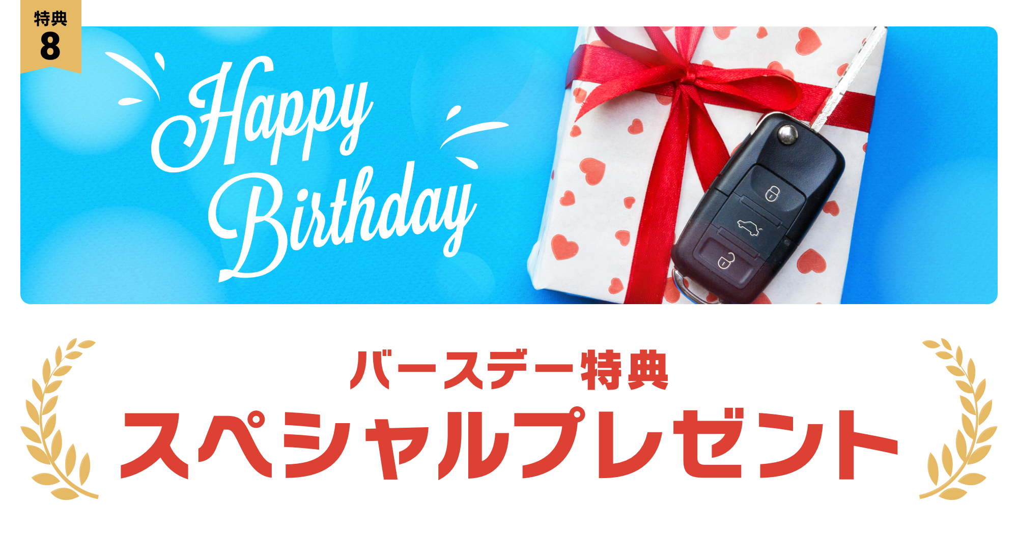 特典8：バースデー特典 スペシャルプレゼント